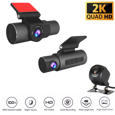 3CHS 2+1+1 k wiFi G-Sensor Dash CAM